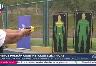 Gobierno autoriza uso de pistolas eléctricas a serenos