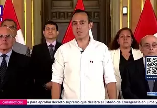 Gobierno declara estado de emergencia en Lima y Callao