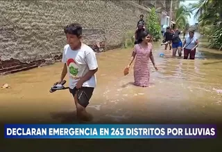 Gobierno decreta estado de emergencia en regiones por lluvias