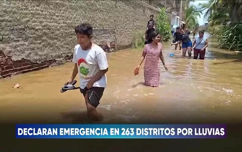 Ejecutivo declara estado de emergencia en distritos de 10 regiones por lluvias