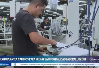 Gobierno plantea cambios normativos para frenar la alta informalidad laboral juvenil