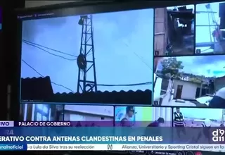 Desmantelan antenas clandestinas cerca de cuatro penales en operativo coordinado
