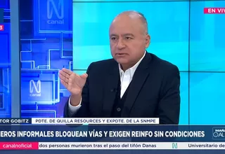 Gobitz respalda depuración del Reinfo y pide formalización real