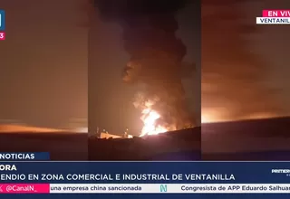 Gran incendio en Pachacútec moviliza a 14 unidades de bomberos