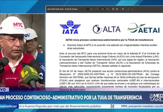 Gremios aéreos inician proceso judicial contra Ositran por tarifas en el Jorge Chávez