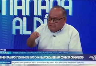 Gremio de transporte acusa inacción del gobierno y anuncia denuncia por inseguridad