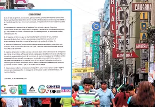 Gremios de Gamarra se sumarán al paro del 23 de octubre y marcharán a Palacio