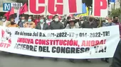 Grupos de izquierda marchan a favor de una nueva Constitución - Noticias de cgtp