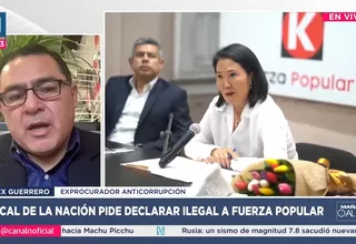 Guerrero: No hay sustento legal para pedido contra Fuerza Popular