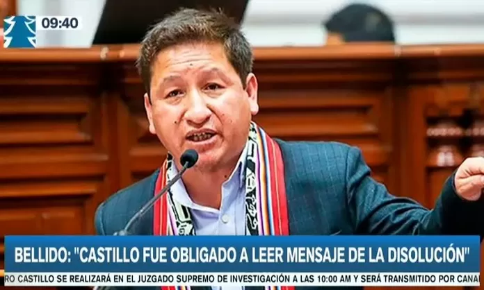 Guido Bellido Pedro Castillo Fue Obligado A Leer Mensaje De La Disolución Del Congreso Canal N 2200