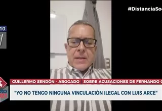 Guillermo Sendón: “No tengo ninguna vinculación ilegal con Luis Arce”