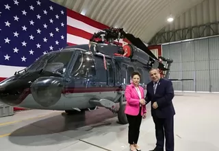 Gustavo Adrianzén inspeccionó helicóptero donado por EE.UU.