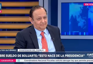 Gutiérrez: sueldo de Boluarte viene de Palacio, no de Servir