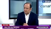Gutiérrez: Supervisaremos al Ejecutivo sobre cómo se conduce en libertad de prensa - Noticias de walter-martos