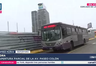 Habilitan carriles para Corredor Morado en Paseo Colón