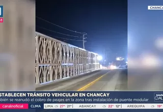 Habilitan puente modular en Chancay