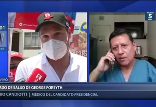 Habla el médico de George Forsyth: "Le sugerimos que haga reposo total"