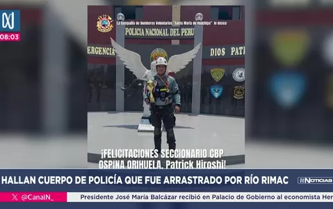 Hallan cuerpo de policía tras búsqueda en el río Rímac