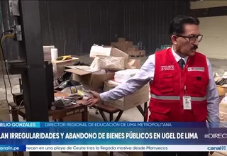 Hallan irregularidades y abandono de recursos en almacenes de siete UGEL de Lima