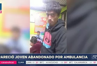 Encuentran a paciente abandonado por ambulancia en SMP