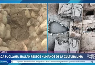 Hallan restos humanos de la cultura Lima en la Huaca Pucllana