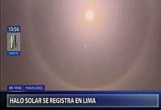 Halo solar sorprendió esta mañana a limeños