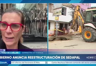 Hania Pérez de Cuéllar: “Es necesaria una reestructuración de Sedapal”