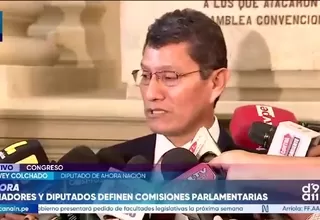 Harvey Colchado plantea fortalecer la inteligencia policial y rechaza que las Fuerzas Armadas lideren la lucha contra el crimen