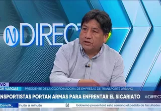 Héctor Vargas confirma levantamiento del paro de transportistas y pide resultados contra la inseguridad