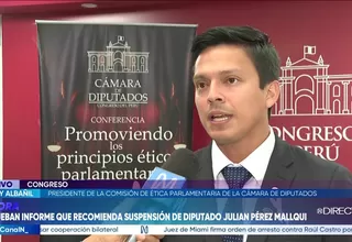 Henry Albañil señala que sanción a Pérez Mallqui se sustenta en testimonios y documentos