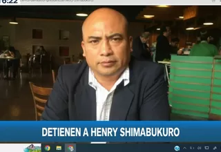 Henry Shimabukuro fue detenido por la Policía Nacional