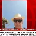 Hernando Guerra García activó su cámara por error y se mostró en la playa en plena sesión del Congreso