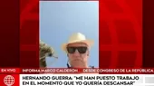 Hernando Guerra García activó su cámara por error y se mostró en la playa en plena sesión del Congreso - Noticias de luis-castaneda