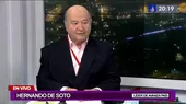 Avanza País: Hernando de Soto anunció que Edwin de la Cruz será expulsado del partido - Noticias de avanza-pais