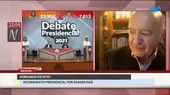 Hernando de Soto: Estoy insatisfecho, debate entre Castillo y Fujimori fue lamentable - Noticias de debate-electoral