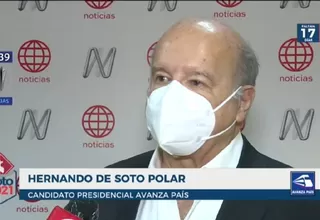 Hernando de Soto sobre inversión privada: Veo creación de capital, pero con la participación de los pobres