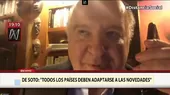 Hernando de Soto: "Yo no he criticado la posibilidad de cambiar una Constitución" - Noticias de leslie-soto