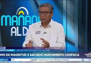 Hernando Tavera: No se puede descartar otro sismo de mayor magnitud en Junín