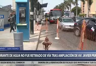 Hidrante no fue retirado de vía tras ampliación de av. Javier Prado