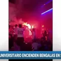 Hincha de Universitario encendi&oacute; bengala dentro de cine