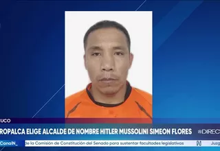 Hitler Mussolini Simeón Flores es elegido alcalde de Queropalca, en Huánuco