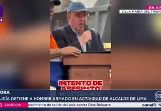 Hombre armado es detenido cerca del alcalde Rafael López Aliaga