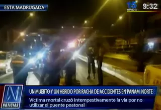 Hombre murió atropellado por varios vehículos en la Panamericana Norte