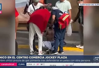 Pelea en el Jockey Plaza: Usan gas pimienta por deuda