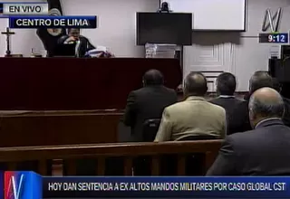 Hoy dan sentencia a ex altos mandos militares por caso Global CST