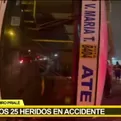 Huachipa: Accidente de ómnibus deja al menos 25 heridos
