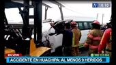 Huachipa: Carrera de combis provoca accidente con nueve heridos y una persona atrapada - Noticias de atrapados