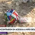 Huachipa: encontraron en acequia a menor desaparecido 