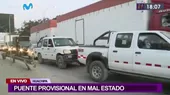 Huachipa: Gran congestión vehicular ante cierre del puente provisional Huaycoloro - Noticias de vehicular