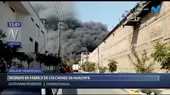 Incendio se registra en una fábrica de colchones en Huachipa - Noticias de fabrica